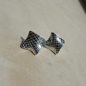 Aura Sterling Silver Stud Earrings