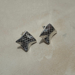 Aura Sterling Silver Stud Earrings